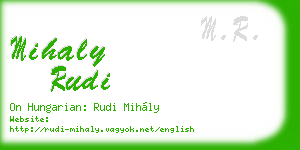 mihaly rudi business card