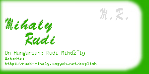 mihaly rudi business card